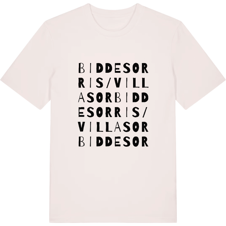 Biddesorris/Villasor wordplay t-shirt – t-shirt from PinShirt