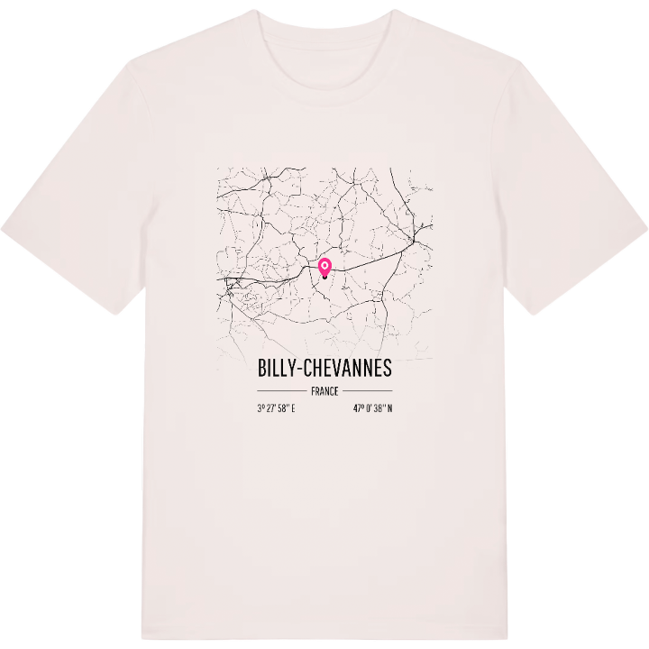 Billy-Chevannes map t-shirt – t-shirt from PinShirt