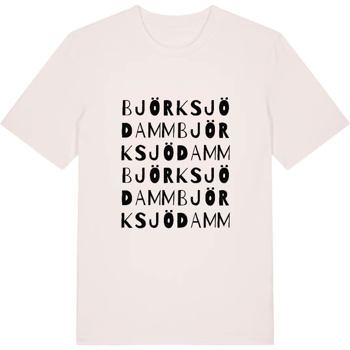 Björksjödamm wordplay t-shirt – t-shirt from PinShirt