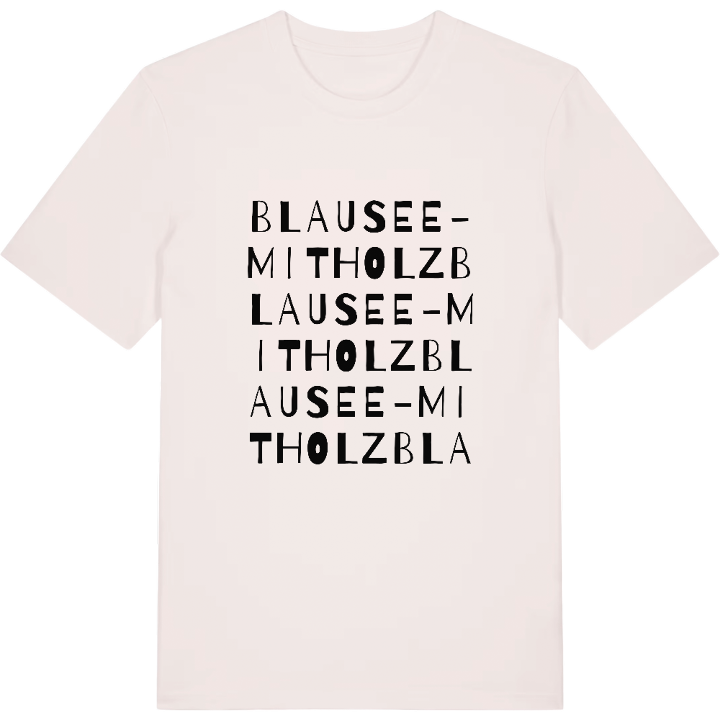 Blausee-Mitholz wordplay t-shirt – t-shirt from PinShirt
