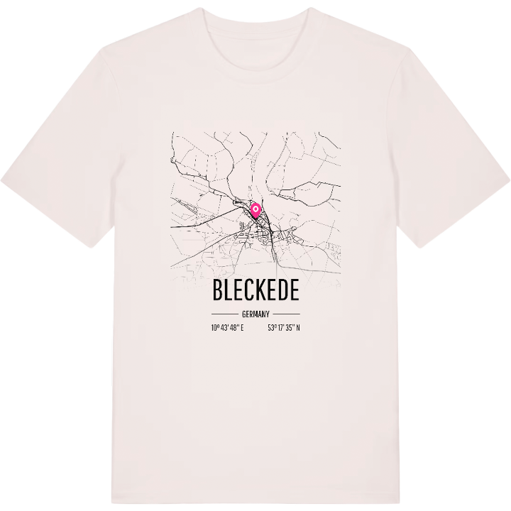 Bleckede map t-shirt – t-shirt from PinShirt