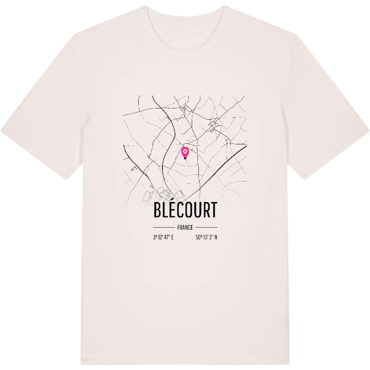 Blécourt map t-shirt – t-shirt from PinShirt