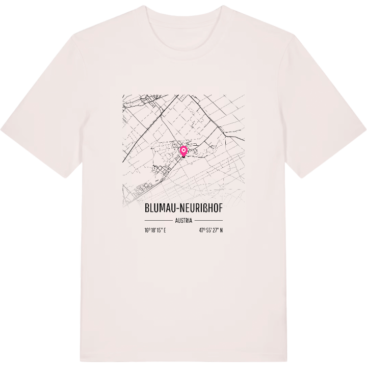 Blumau-Neurißhof map t-shirt – t-shirt from PinShirt
