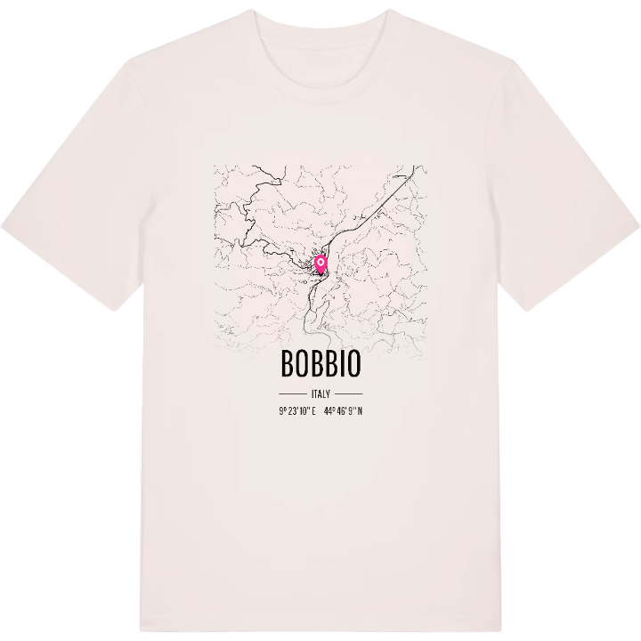 Bobbio map t-shirt – t-shirt from PinShirt