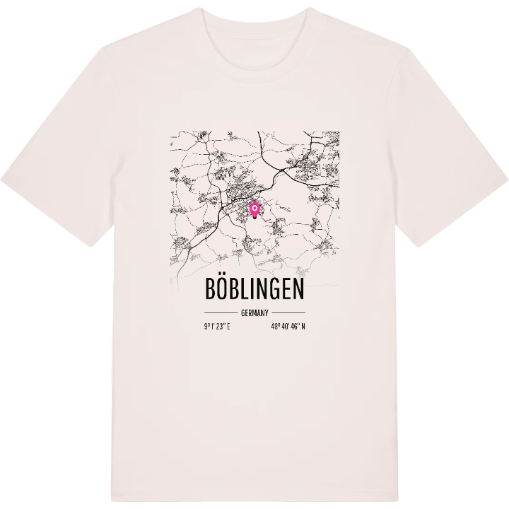 Böblingen map t-shirt – t-shirt from PinShirt