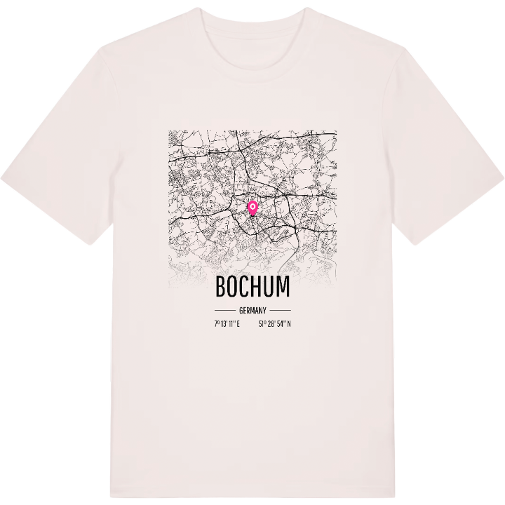 Bochum map t-shirt – t-shirt from PinShirt