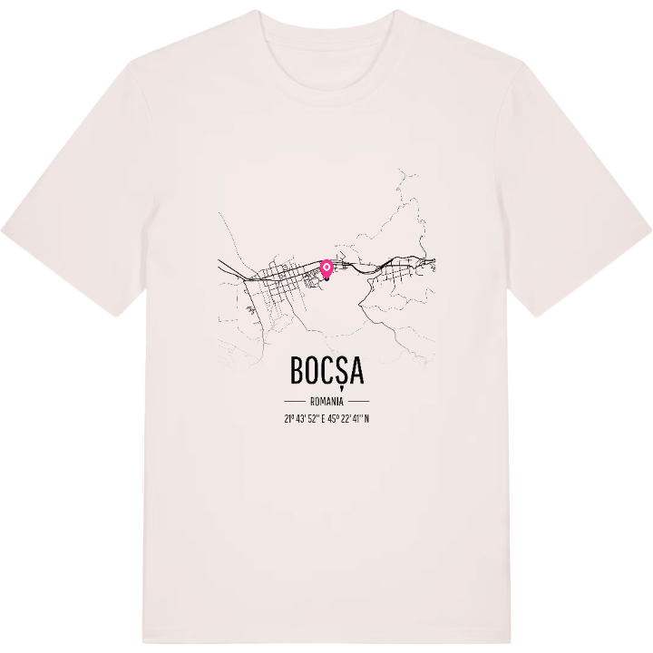 Bocșa map t-shirt – t-shirt from PinShirt