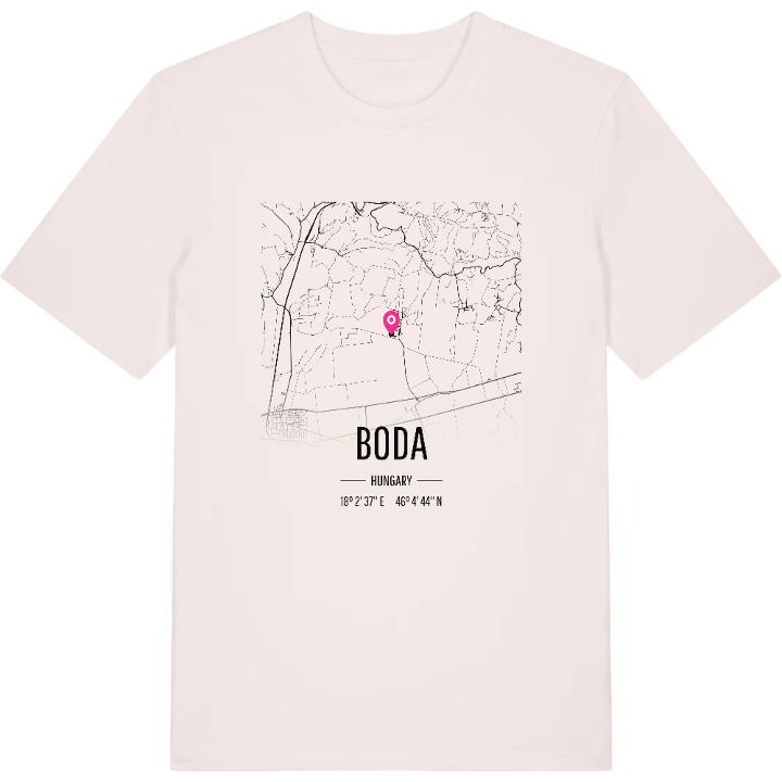 Boda map t-shirt – t-shirt from PinShirt
