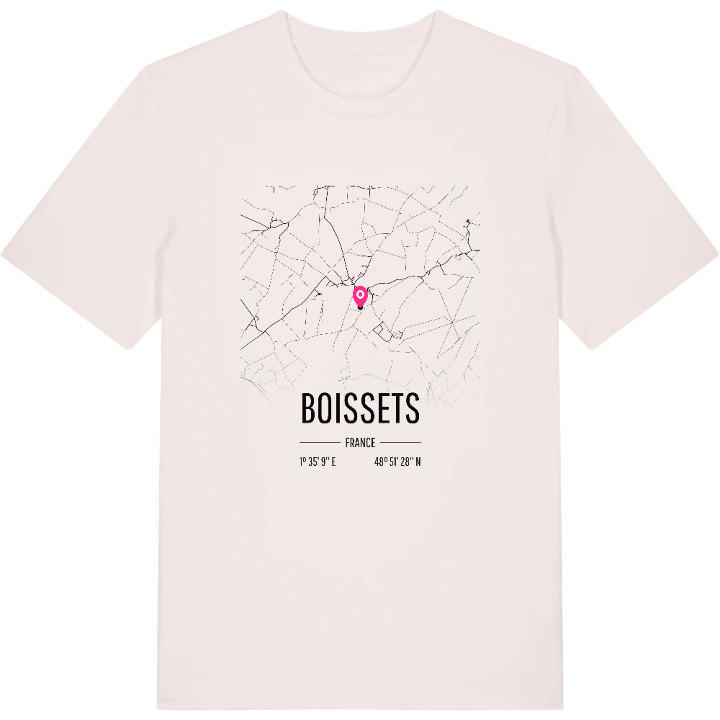 Boissets map t-shirt – t-shirt from PinShirt