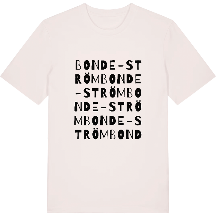 Bonde-Ström wordplay t-shirt – t-shirt from PinShirt