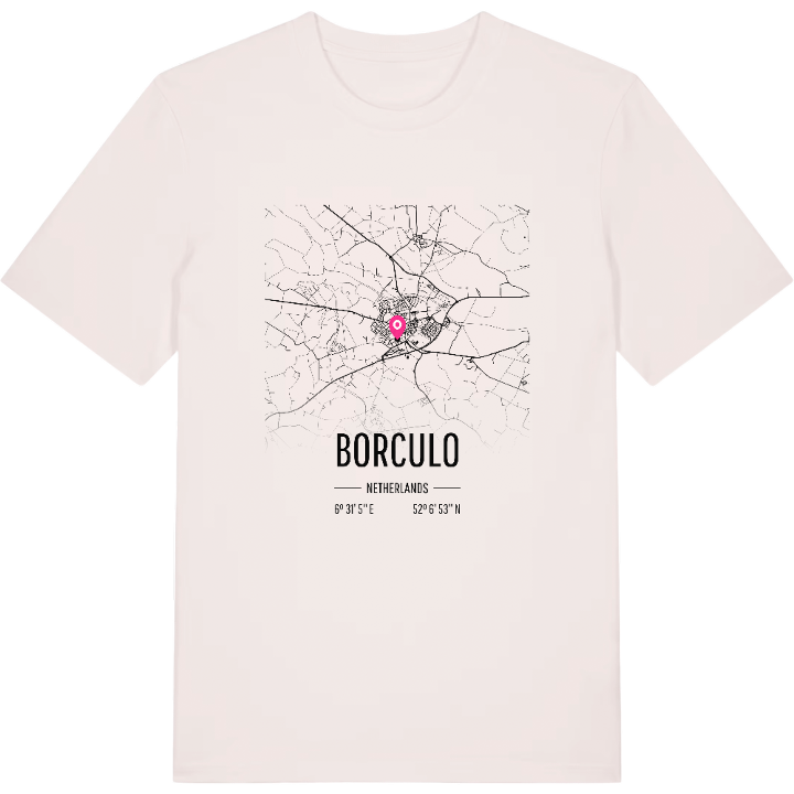 Borculo map t-shirt – t-shirt from PinShirt