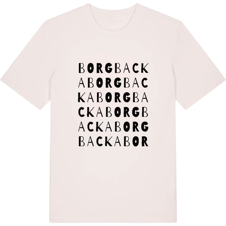Borgbacka wordplay t-shirt – t-shirt from PinShirt
