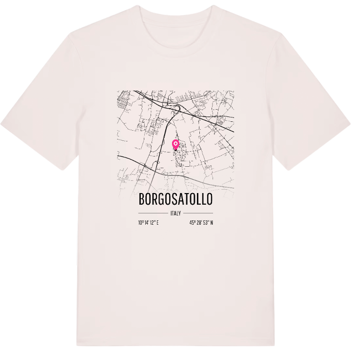 Borgosatollo map t-shirt – t-shirt from PinShirt