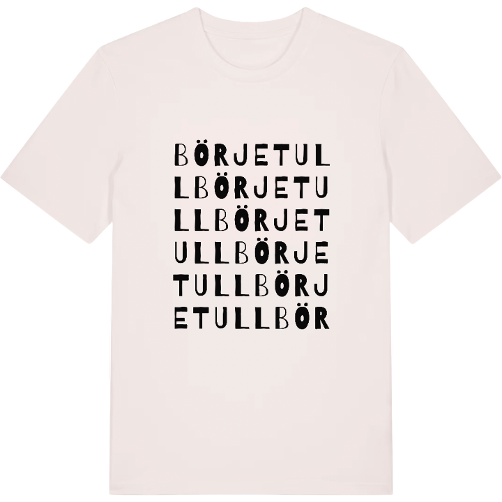 Börjetull wordplay t-shirt – t-shirt from PinShirt