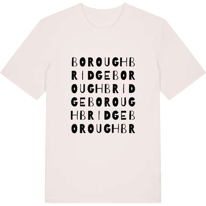 Boroughbridge wordplay t-shirt – t-shirt from PinShirt