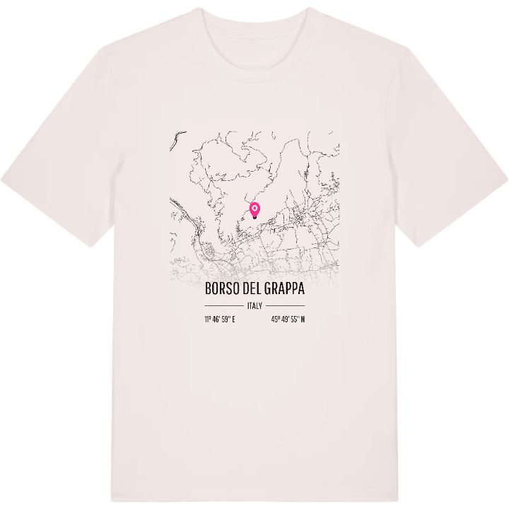 Borso del Grappa map t-shirt – t-shirt from PinShirt