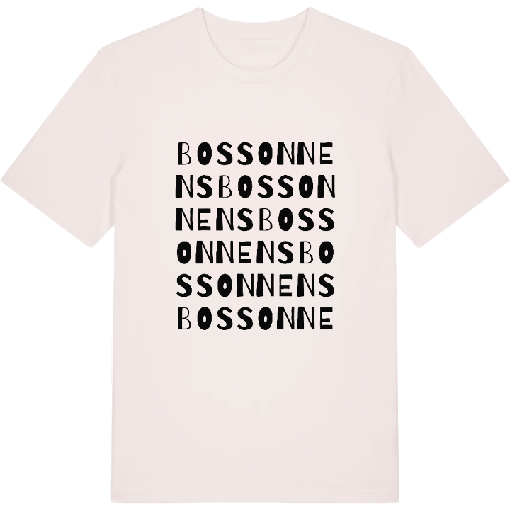 Bossonnens wordplay t-shirt – t-shirt from PinShirt