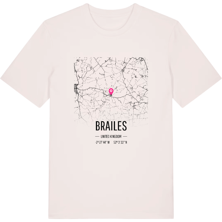 Brailes map t-shirt – t-shirt from PinShirt