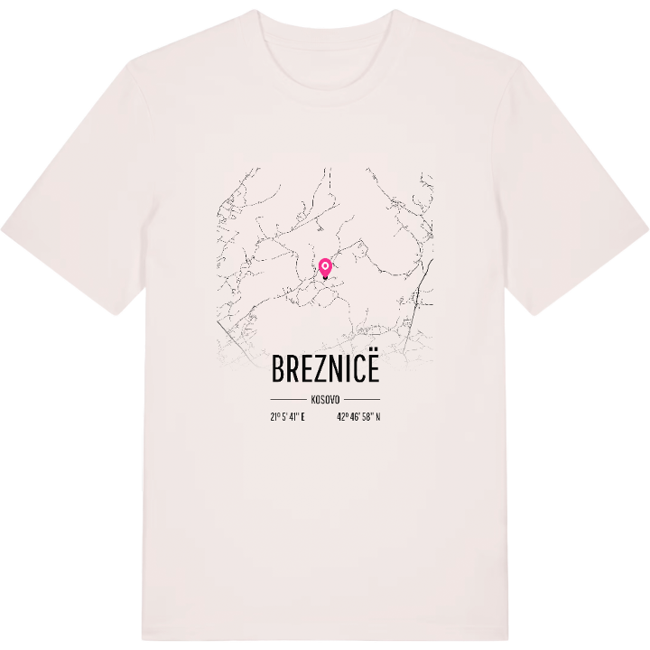 Breznicë map t-shirt – t-shirt from PinShirt
