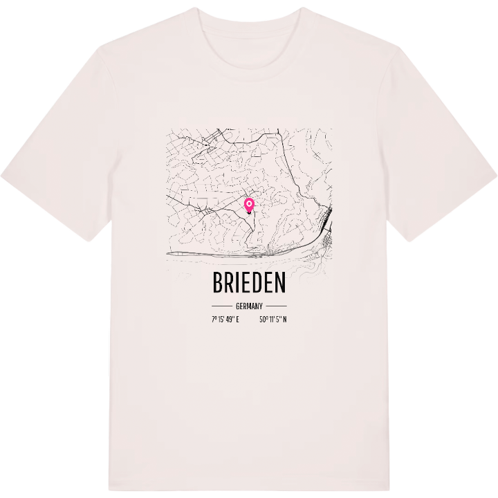 Brieden map t-shirt – t-shirt from PinShirt