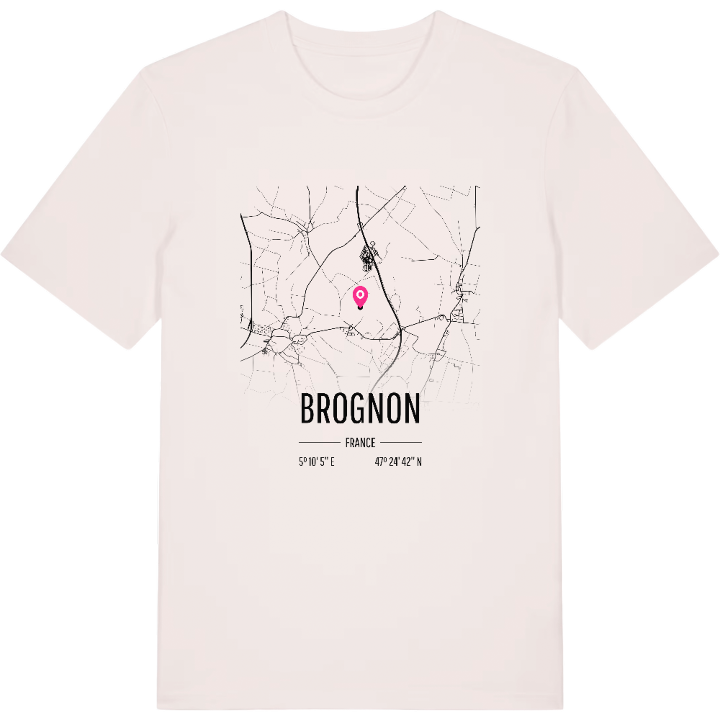 Brognon map t-shirt – t-shirt from PinShirt