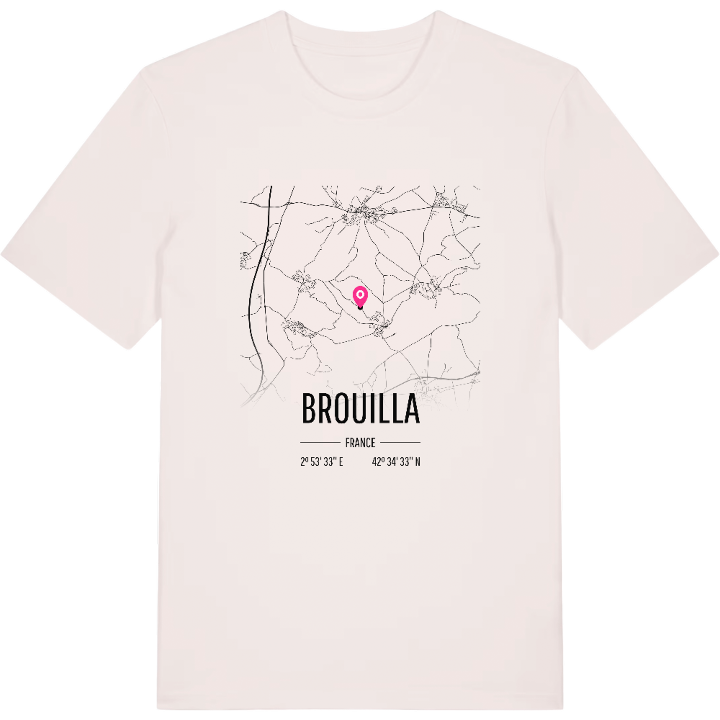 Brouilla map t-shirt – t-shirt from PinShirt