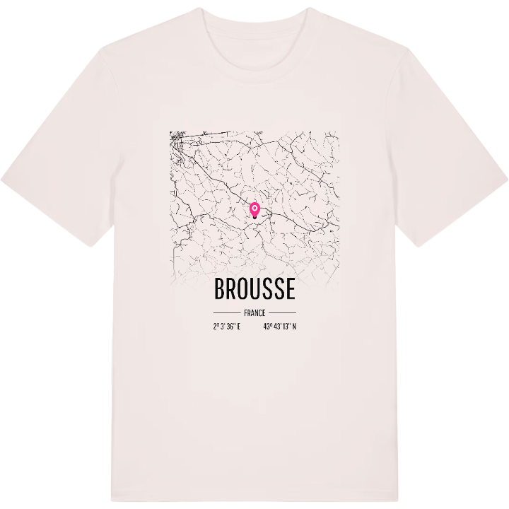 Brousse map t-shirt – t-shirt from PinShirt