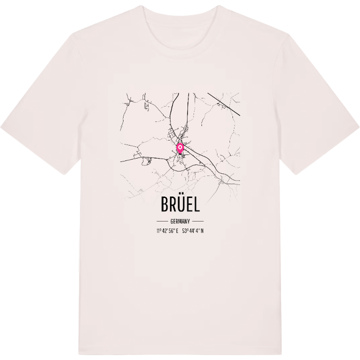 Brüel map t-shirt – t-shirt from PinShirt