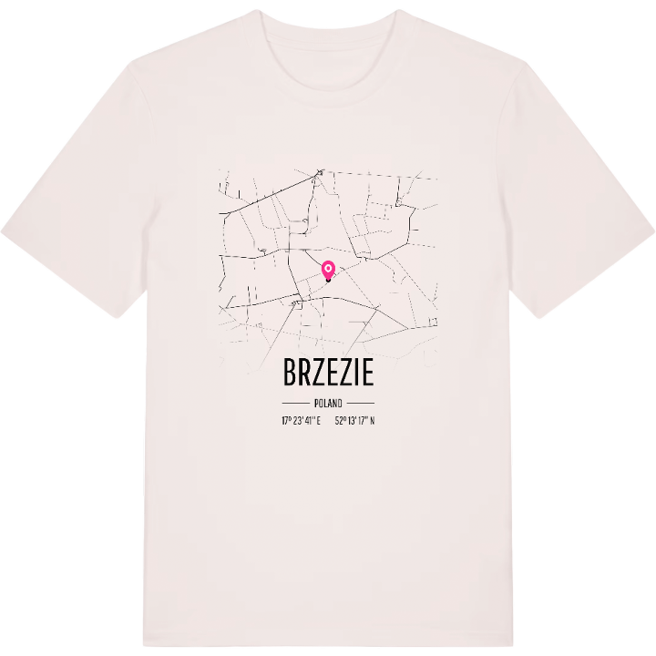 Brzezie map t-shirt – t-shirt from PinShirt