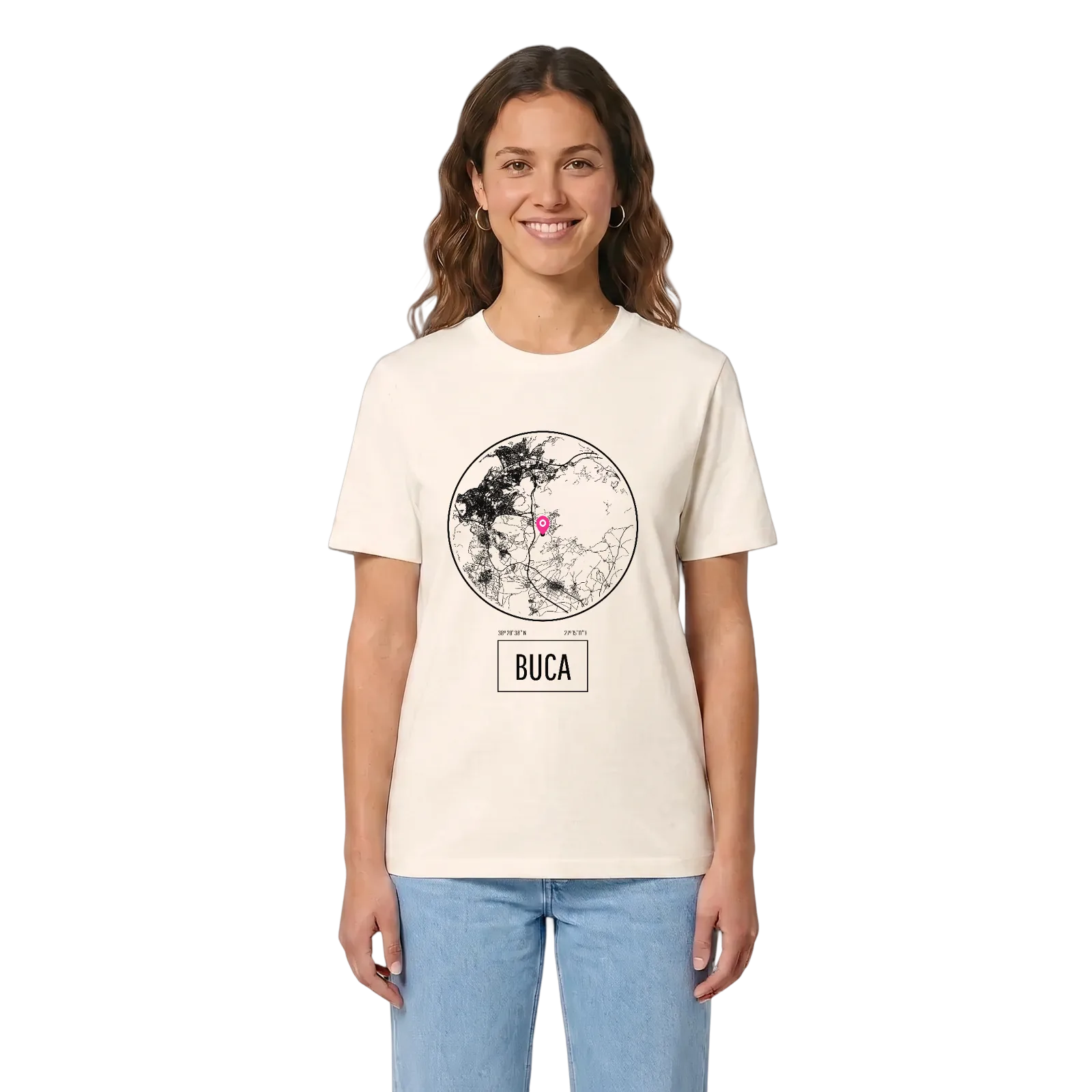 Buca t-shirt – Vintage White, in context