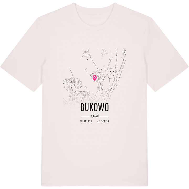 Bukowo map t-shirt – t-shirt from PinShirt
