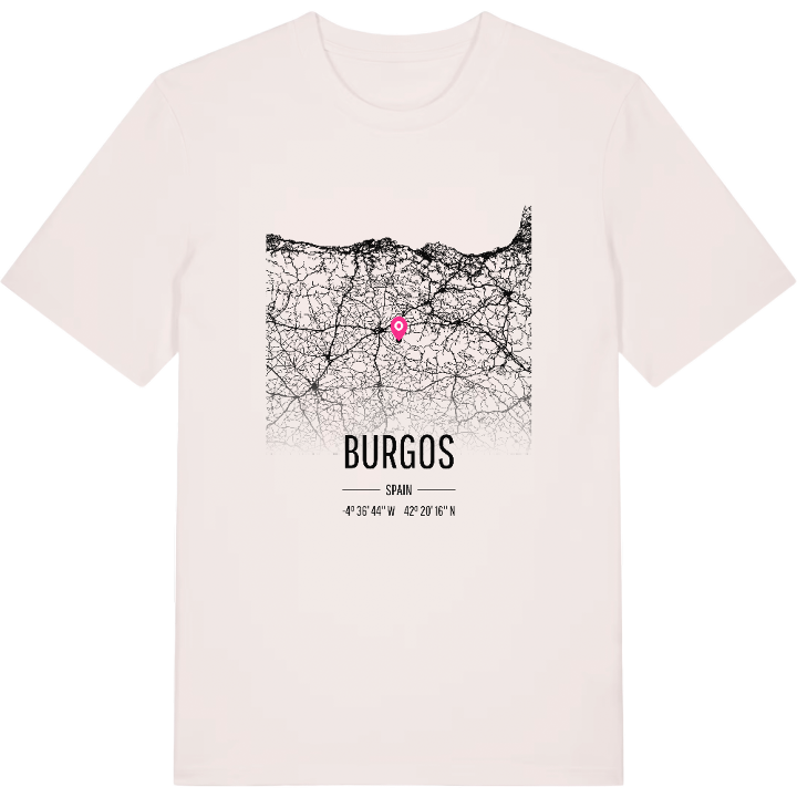 Burgos map t-shirt – t-shirt from PinShirt