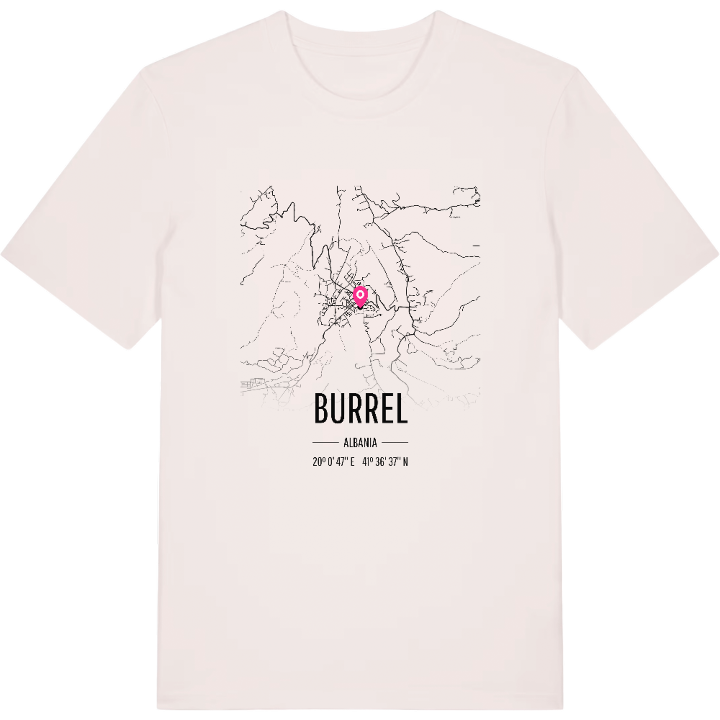 Burrel map t-shirt – t-shirt from PinShirt