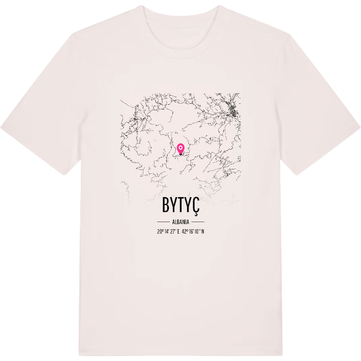 Bytyç map t-shirt – t-shirt from PinShirt