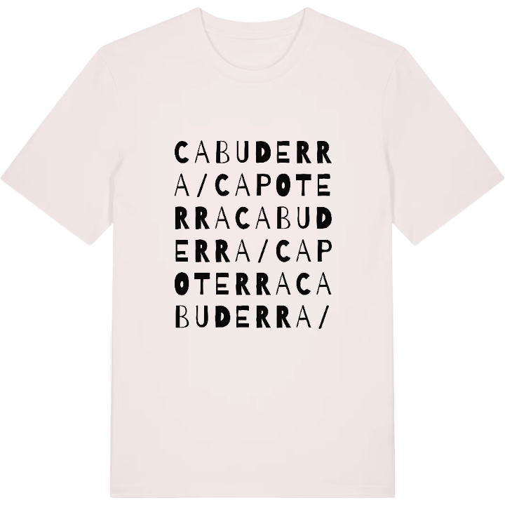 Cabuderra/Capoterra wordplay t-shirt – t-shirt from PinShirt