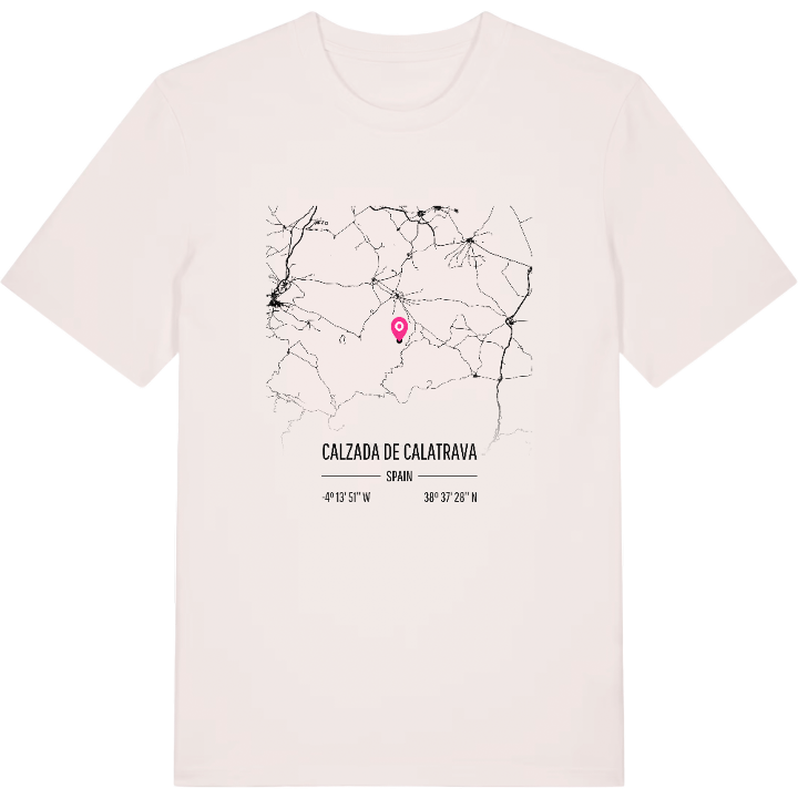 Calzada de Calatrava map t-shirt – t-shirt from PinShirt