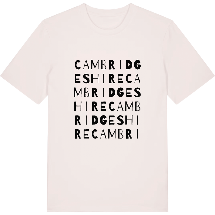 Cambridgeshire wordplay t-shirt – t-shirt from PinShirt