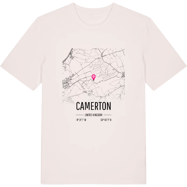 Camerton map t-shirt – t-shirt from PinShirt