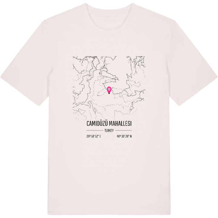 Camidüzü Mahallesi map t-shirt – t-shirt from PinShirt