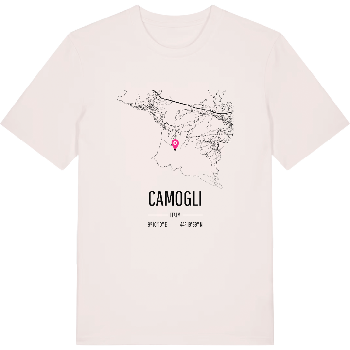 Camogli map t-shirt – t-shirt from PinShirt