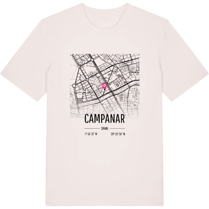 Campanar map t-shirt – t-shirt from PinShirt