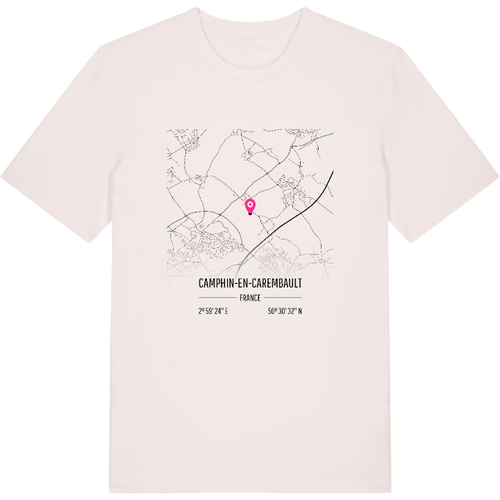 Camphin-en-Carembault map t-shirt – t-shirt from PinShirt