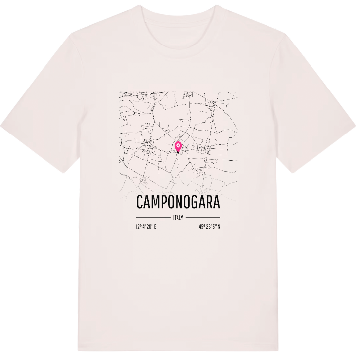 Camponogara map t-shirt – t-shirt from PinShirt