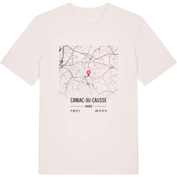 Caniac-du-Causse map t-shirt – t-shirt from PinShirt