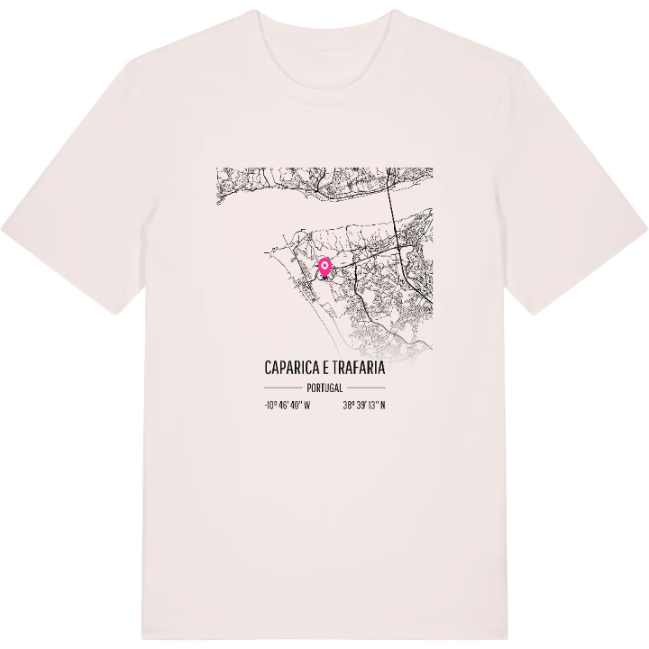Caparica e Trafaria map t-shirt – t-shirt from PinShirt