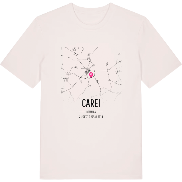 Carei map t-shirt – t-shirt from PinShirt