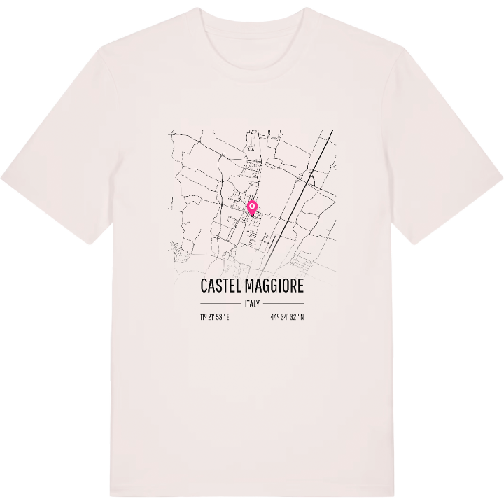 Castel Maggiore map t-shirt – t-shirt from PinShirt