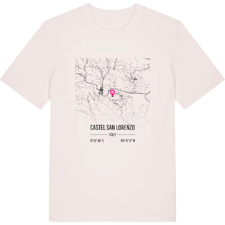 Castel San Lorenzo map t-shirt – t-shirt from PinShirt