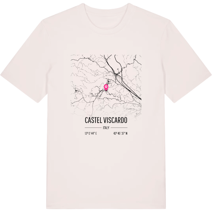 Castel Viscardo map t-shirt – t-shirt from PinShirt
