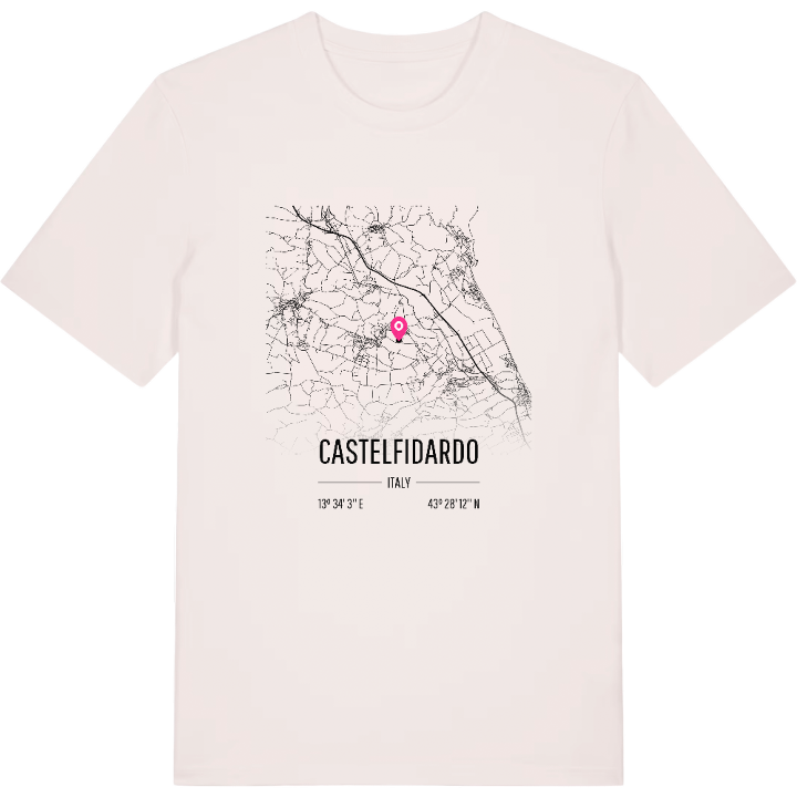Castelfidardo map t-shirt – t-shirt from PinShirt